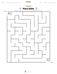 Anteprima della scheda stampabile di Piano Delta