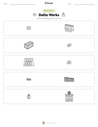 Delta Works printable worksheet preview