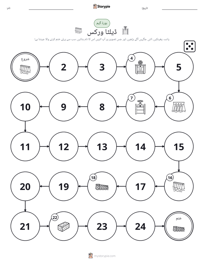 رول اور منتقل کریں کھیل