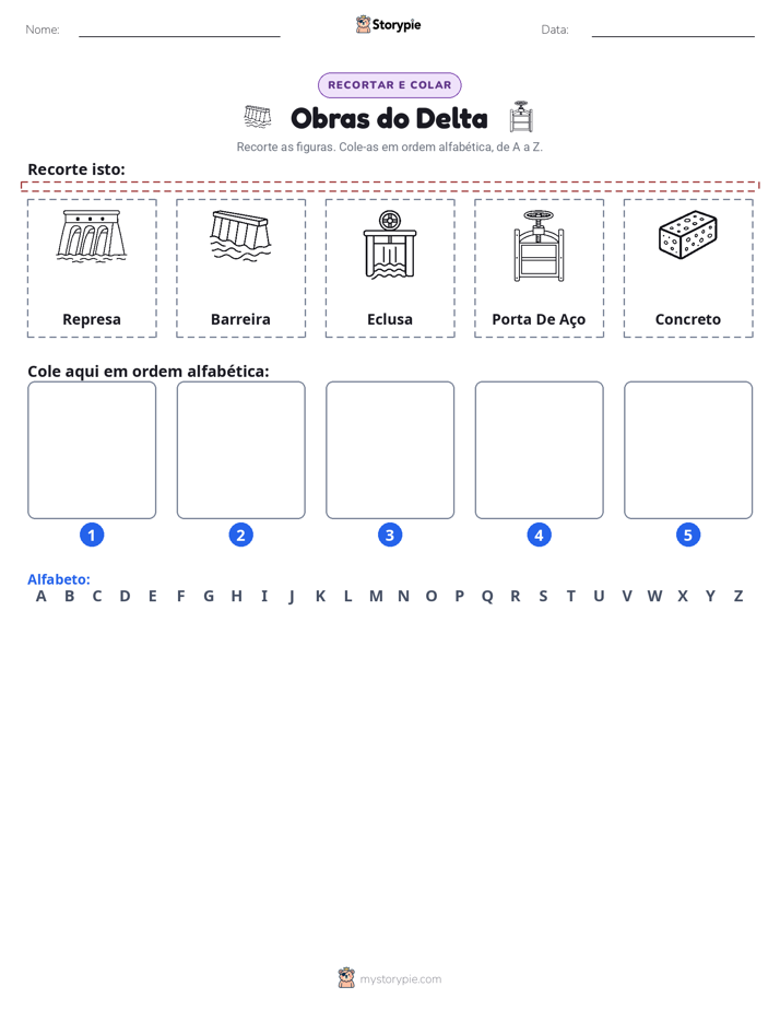 Recortar & Colar Alfabeto