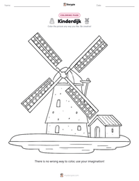 Kinderdijk printable worksheet preview