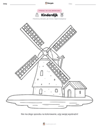 Podgląd drukowalnego arkusza ćwiczeń Kinderdijk