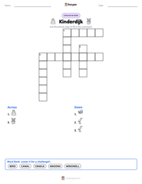 Kinderdijk printable worksheet preview