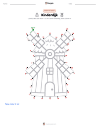 Kinderdijk printable worksheet preview