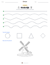 Kinderdijk printable worksheet preview