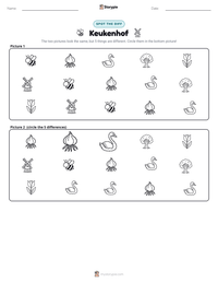 Keukenhof printable worksheet preview