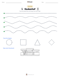 Keukenhof printable worksheet preview