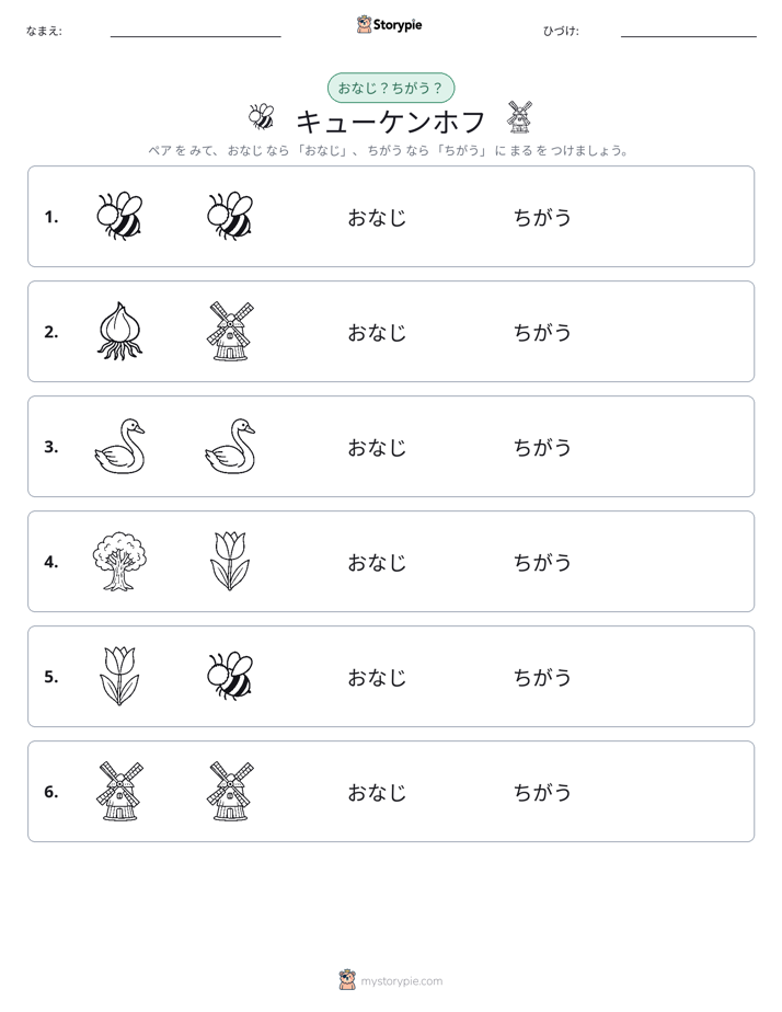 同じか違うか