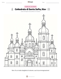 Anteprima della scheda stampabile di Cattedrale di Santa Sofia, Kiev