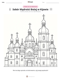 Podgląd drukowalnego arkusza ćwiczeń Sobór Mądrości Bożej w Kijowie