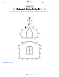 Prabaca lembar kerja cetak Katedral Santa Sofia, Kyiv