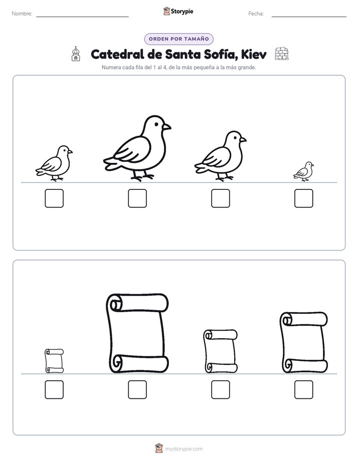 Orden de Tamaños