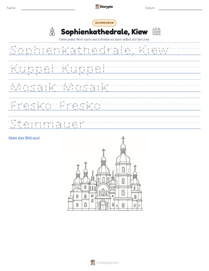 Schreibübung