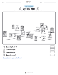 Anteprima della scheda stampabile di Göbekli Tepe