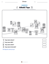 Göbekli Tepe yazdırılabilir çalışma sayfası önizlemesi