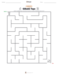 Vista previa de la hoja de trabajo imprimible de Göbekli Tepe