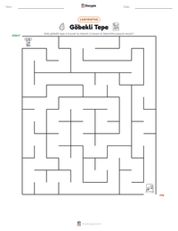 Aperçu de la feuille de travail imprimable Göbekli Tepe