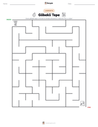 Anteprima della scheda stampabile di Göbekli Tepe
