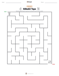 Göbekli Tepe afdrukbare werkblad voorbeeld