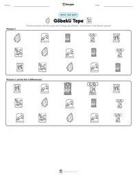 Göbekli Tepe printable worksheet preview