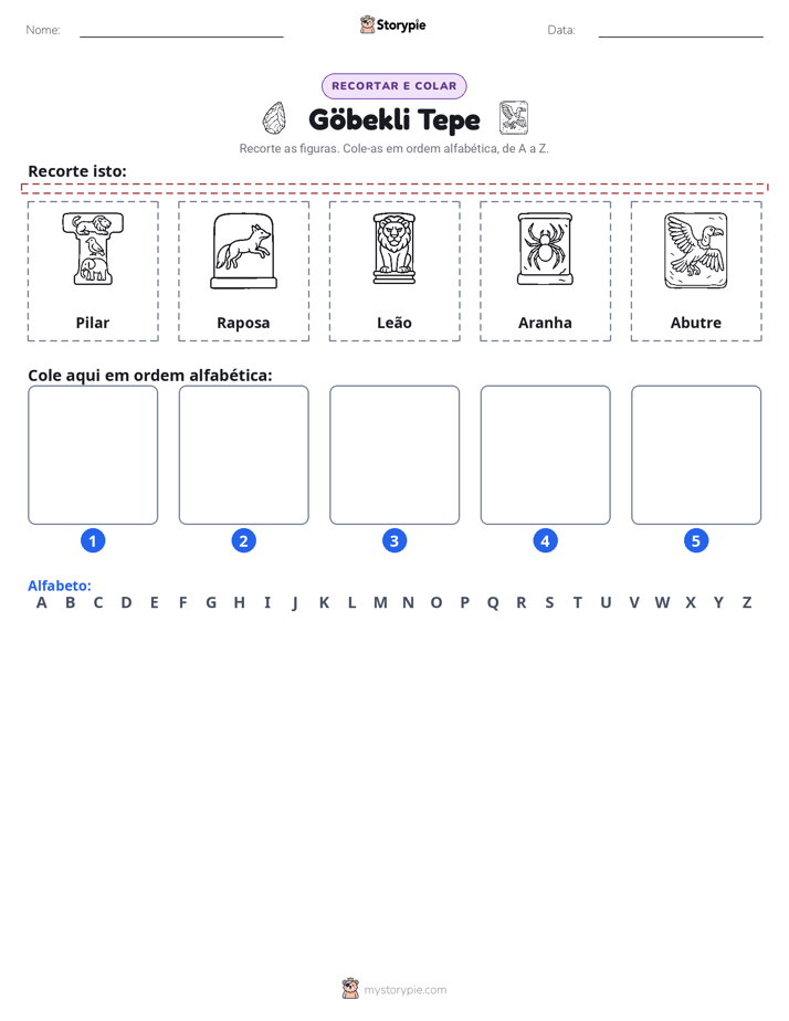 Recortar & Colar Alfabeto