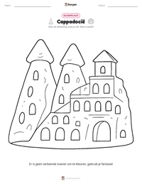 Cappadocië afdrukbare werkblad voorbeeld