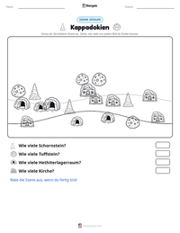 Kappadokien druckbare Arbeitsblatt Vorschau