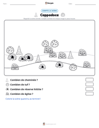 Aperçu de la feuille de travail imprimable Cappadoce