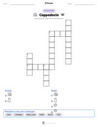Cappadocia printable worksheet preview