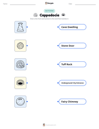 Cappadocia printable worksheet preview