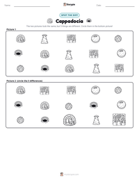 Cappadocia printable worksheet preview