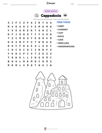 Cappadocia printable worksheet preview
