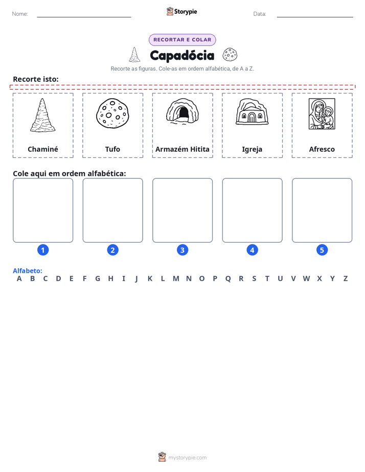 Recortar & Colar Alfabeto