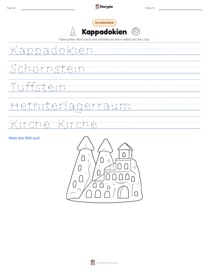 Schreibübung