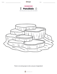 Pamukkale printable worksheet preview