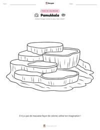 Aperçu de la feuille de travail imprimable Pamukkale