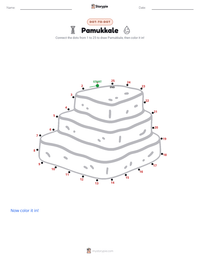 Pamukkale printable worksheet preview