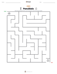Pamukkale printable worksheet preview