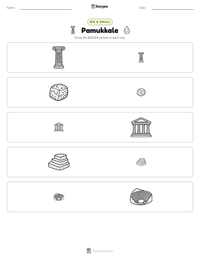 Pamukkale printable worksheet preview