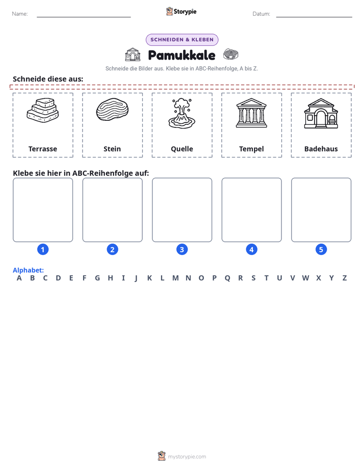 Schneiden & Einfügen Alphabet