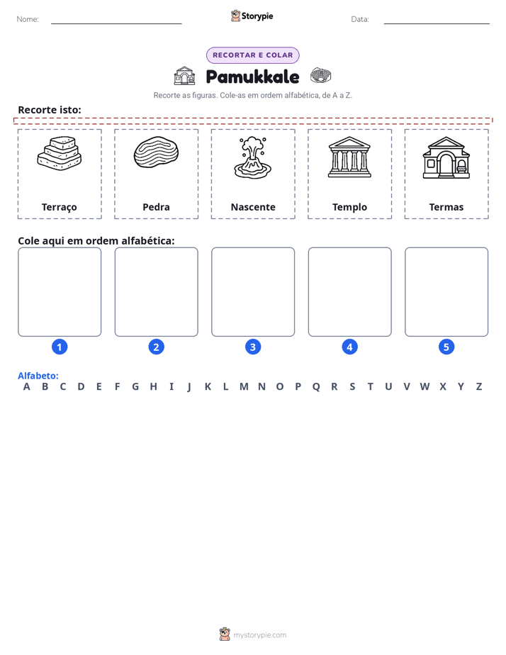 Recortar & Colar Alfabeto