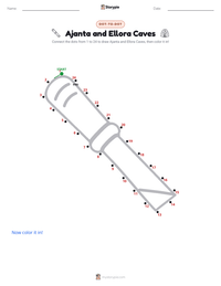 Ajanta and Ellora Caves printable worksheet preview