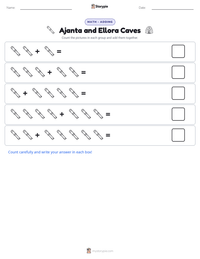 Ajanta and Ellora Caves printable worksheet preview