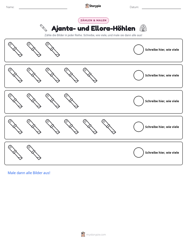 Zählen & Ausmalen