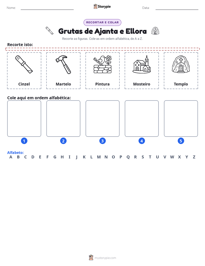 Recortar & Colar Alfabeto