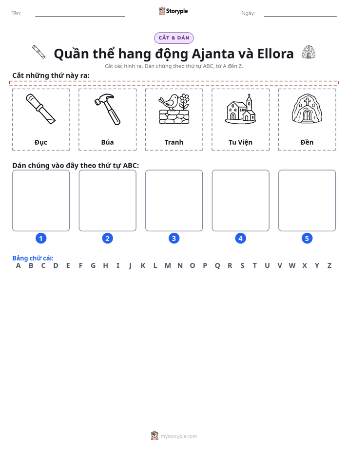 Cắt & Dán Chữ Cái