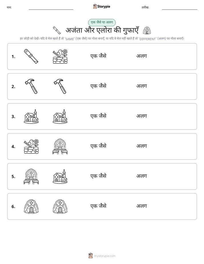 समान या भिन्न