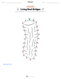 Living Root Bridges printable worksheet preview