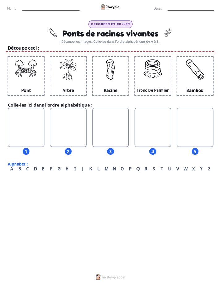 Découper & Coller l'Alphabet