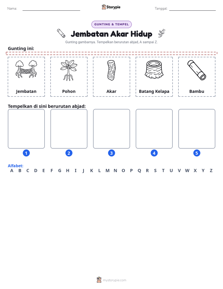 Potong & Tempel Huruf